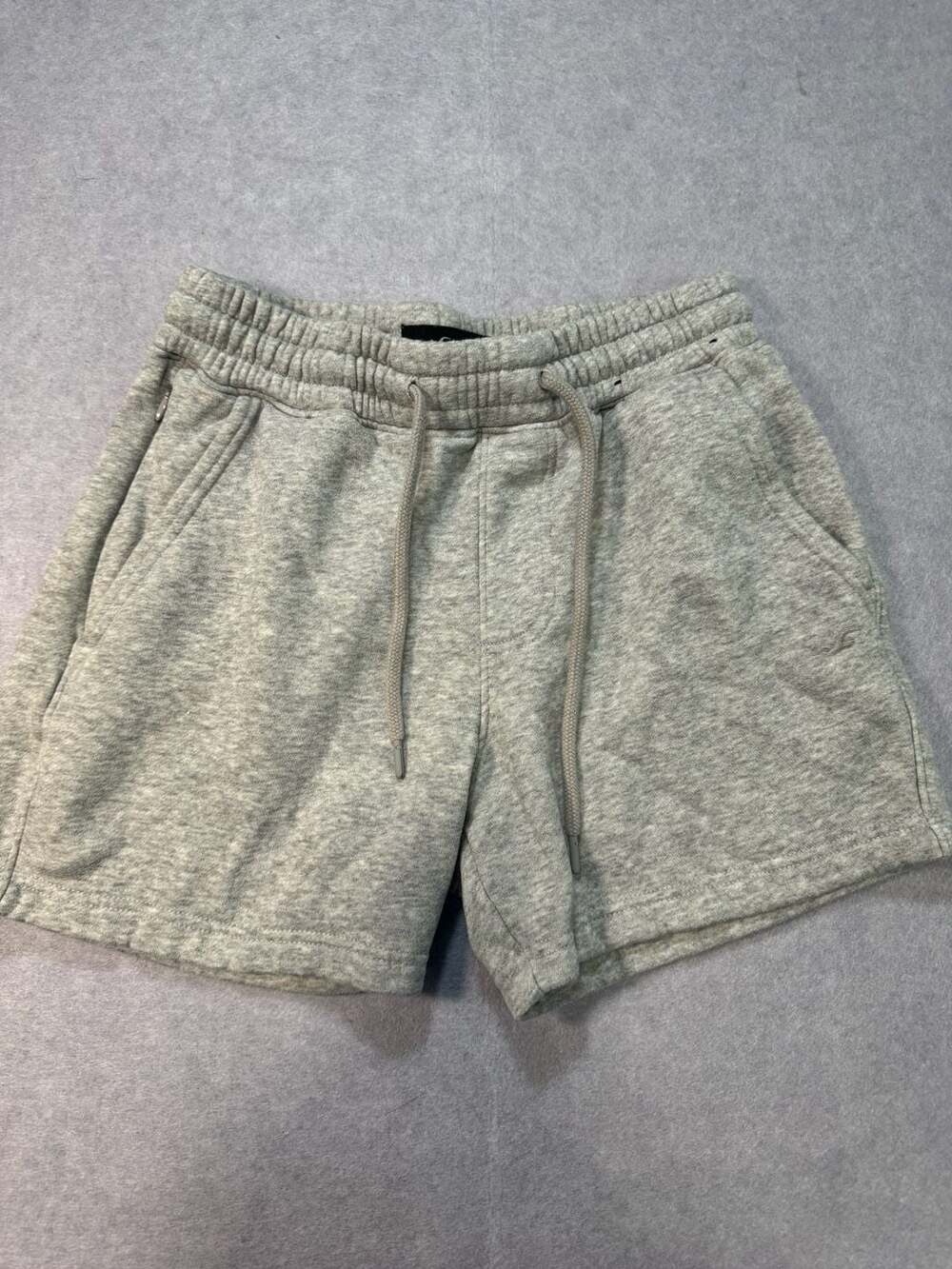 Hollister Gray Fleece Drawstring Lounge Shorts XS